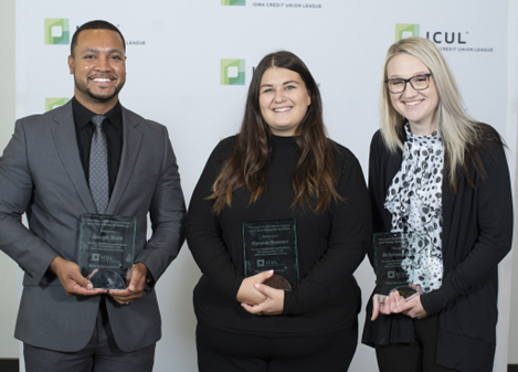 Group of people with awards